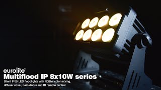 EUROLITE Multiflood IP 8x10W series