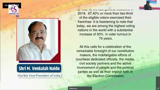 Vice President M Venkaiah Naidu’s message on 12th National Voters’ Day | 25 January, 2022