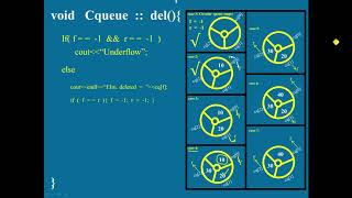Circular Queue - Delete member function