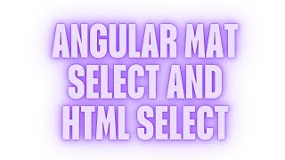 Angular Material Select