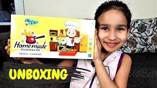 Steel Mini Kitchen set UNBOXING / FOR REAL COOKING /| #LearnWithPari #Aadyansh