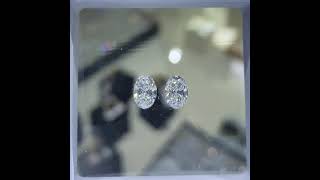 GIA 0.52ct Oval Diamond Pair