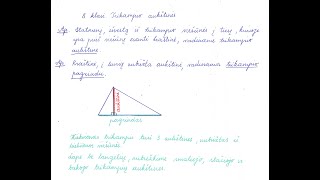 8 klasė. Trikampio aukštinės (dėkoju, kad už naudojimąsi vazdo medžiaga, spaudžiate SUBSCRIBE)