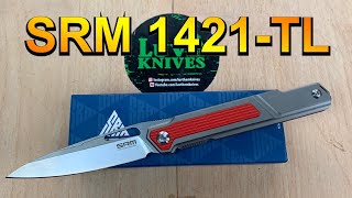 SRM 1421-TL Front Flipper / includes disassembly/ slender lightweight easy carry EDC !