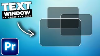 How To Create TRANSLUCENT Text BOX In Premiere Pro