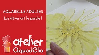 Témoignage de Christiane - Cours et stages aquarelle adultes Atelier Aquadelia