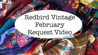 Redbird Vintage Box February Subscription Box Request Video