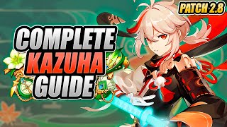 KAZUHA - COMPLETE GUIDE v2.8 - Optimal Builds, Design Breakdown, Gameplay Showcase | Genshin Impact