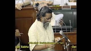 Shri Shibu Soren on 02.06.2004   Oath Ceremony as Member of Parliament, Lok Sabha