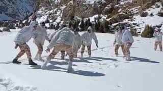 Kabaddi in snow // बर्फबारी में कबड्डी #ITBP #Himveer