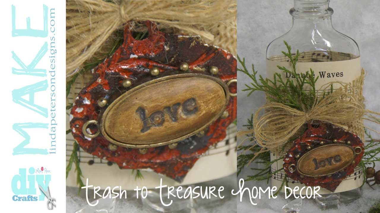 Upcycle Your Bottles And Cans Beautiful Home Decor Project Youtube