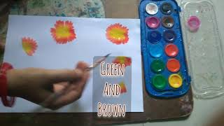 one stroke painting (easy flower panting) for beginners.