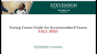 Testing Center Guide for Accommodated Exams (FALL 2025)