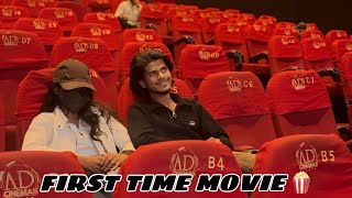 FIRST TIME MOVIE 🍿 WITH ANJAN LADKII @Ahmad_09_vlogs