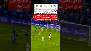 الهلال يقسو على ضيفه الفتح بتساعية نظيفة ويحافظ على صدارته الدوري السعودي اليوم