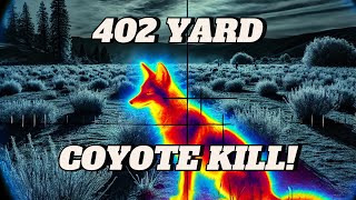 Incredible 402 Yard Coyote Kill with iRay Bolt TX60C Thermal Scope!!!