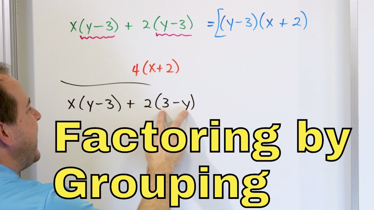 09 - Factor By Grouping In Algebra (Factoring Trinomials, Quadratics ...