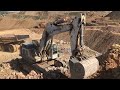 liebherr 984 excavator loading caterpillar dumpers sotiriadis labrianidis mining works