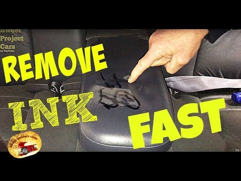 How To Remove Permanent INK From Leather or Cloth AMAZING !!! How To Remove Permanent INK From Leather or Cloth AMAZING !!!