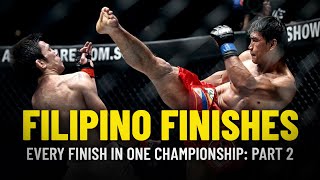 Every Filipino Finish In ONE Championship | Part 2