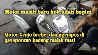 Penyebab Genio motor suka ngempos dan brebet di gas spontan mati @ozziechanel