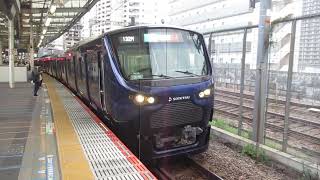 【海老名～羽沢横浜国大間特急運転、JR埼京線内各駅停車】湘南新宿ライン埼京線直通各駅停車新宿行き相鉄12000系12105編成10両　武蔵小杉駅発車