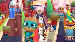 collect 120 coin in one run mission |talking Tom hero's mission| talking Tom ginger|talking Tom run