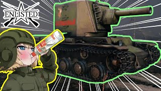 脅威の152mm砲！ ソ連軍の「KV-2 重突撃戦車」でキングタイガーをワンパンだ！ #750  第二次世界大戦・基本無料FPSゲーム - 【ENLISTED】