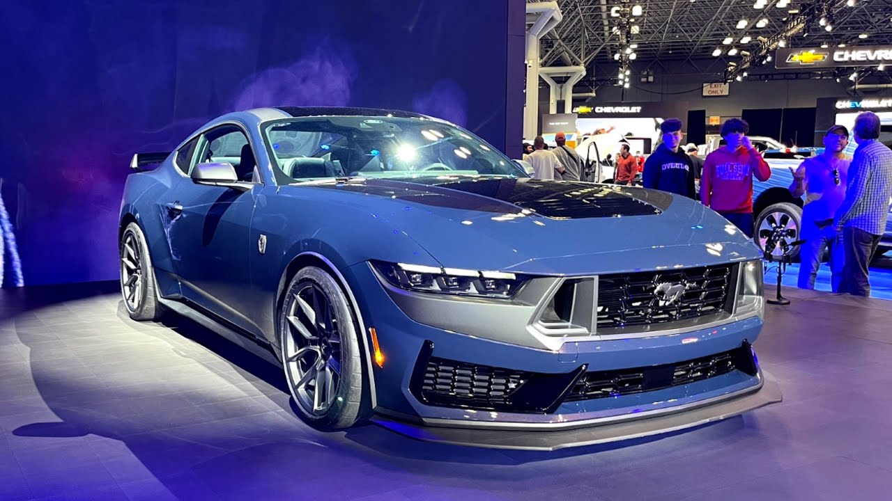 2024 FORD Mustang Dark Horse/Convertible First Look In 4K - At New York ...