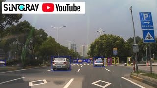 世界最高性能 AI スマートカメラ SiNGRAY（シングレイ）【Iシリーズ】～AIカメラの実力！無人運転中のリアルタイム物体認識【昼間走行中の物体認識】