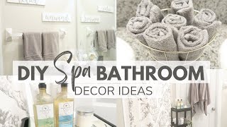 How To DIY a Spa Bathroom | Makeover | Turn Your Bath Into A Spa | Zen Spa Bath Decor