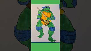 Teenage Mutant Ninja Turtles Leonardo #ninjaturtles #art #coloring