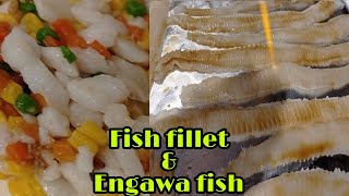 How to prepare engawa fish for sushi \u0026 quick stir fry fish fillet in mix vegetables