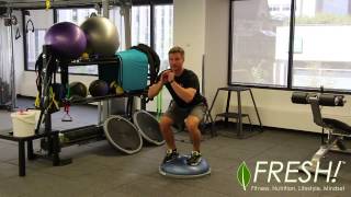 BOSU Demo \u0026 Basic Exercises (Round Side Up)