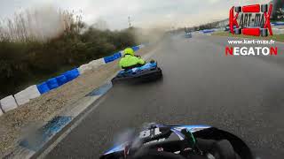 Championnat Kart-maX - Saison 15 - GP6 - Course 1 - Groupe A - Grimaud (Var). Piste Mouillée