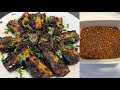 Vankayi Karam perfect combo with rasam and rice | Brinjal fry with garlic peanut chutney powder