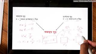 10. অধ্যায় ১২: আদর্শ গ্যাস এবং গ্যাসের গতিতত্ত্ব - গ্যাসের সমন্বয় সূত্র (Combine law of gas)