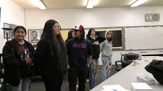 Public Service students learning Handcuffing