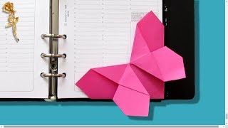 Origami facile : 📑 Marque-page 🦋 "Papillon" très facile