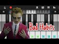 Ed Sheeran - Bad Habits | Piano Tutorial + Sheets | Piano phone Cover by Fouskar