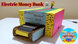 Electronic Money Bank | Piggy bank for Kids | Cardboard DIY Craft for School | Baabul Boobul-13