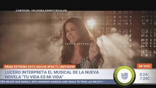 En Despierta America presentan el nuevo tema de Lucero #TuVidaEsMiVida 🎶🥰