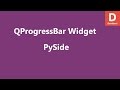 PySide Progress Bar Widget QProgressBar