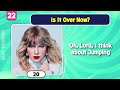 Taylor Swift Music Quiz🎶  ⚠ This Quiz is only for Die-Hard Swifties 😘