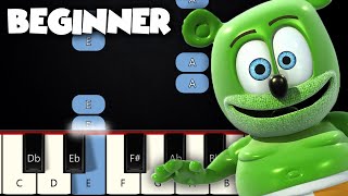 The Gummy Bear Song | BEGINNER PIANO TUTORIAL + SHEET MUSIC by Betacustic