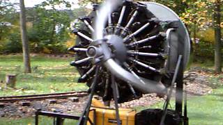 1943 lycoming R-680 9 cyl. aircraft engine at the jacktown engine show in bangor pa oct 15 2011