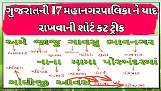 Gujarat ni Mahanagar palika | ગુજરાતની મહાનગરપાલિકા શોર્ટ કટ | current affair | short cut