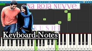 Na Roja Nuvve Song Keyboard Notes | Hesham Abdul Wahab | Vijay Deverakonda | Samantha