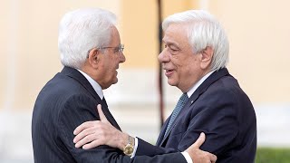 Arrivo del Presidente Mattarella al Vertice di Arraiolos