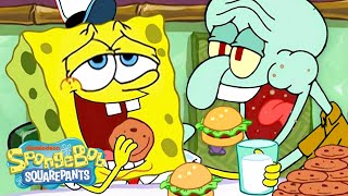 SpongeBob's Tastiest Moments from Seasons 1–4 🍔 | SpongeBob